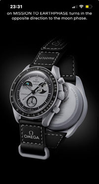 Omeg_a Moonswatch, Misson to EarthPhase with working Sun-Moon & Earth