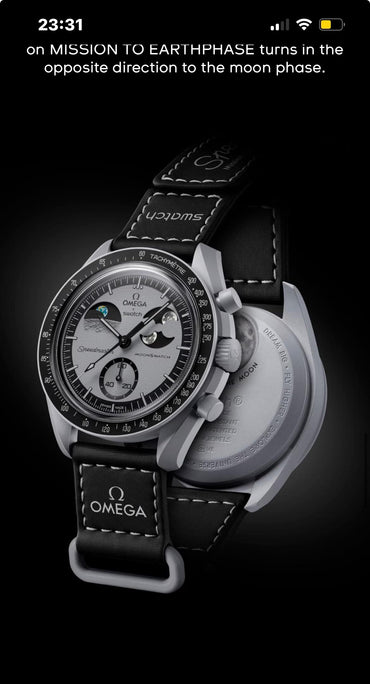 Omeg_a Moonswatch, Misson to EarthPhase with working Sun-Moon & Earth