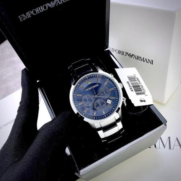 Emporio Arman_i Classic Silver-Blue