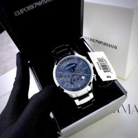 Emporio Arman_i Classic Silver-Blue